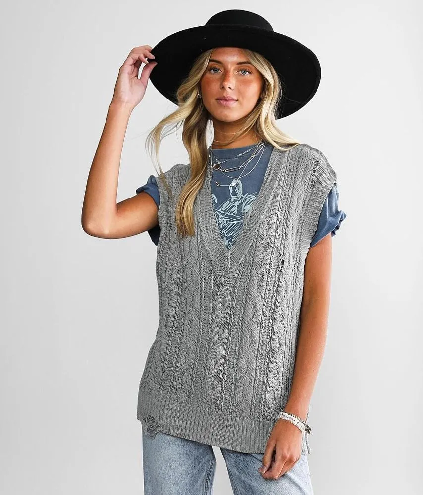 Daytrip Oversized Sweater Vest