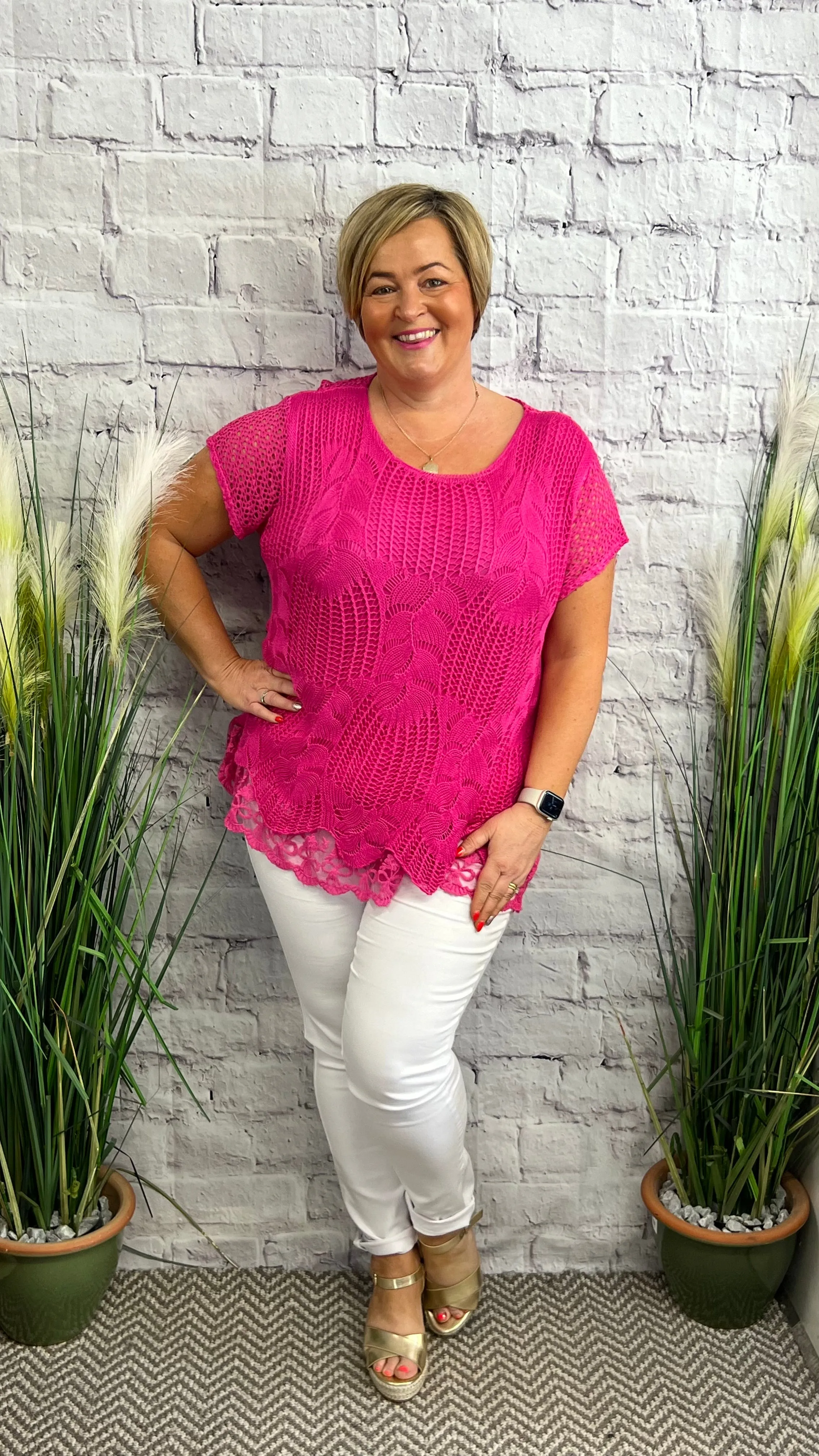 DEANA Double Layer Crochet Top