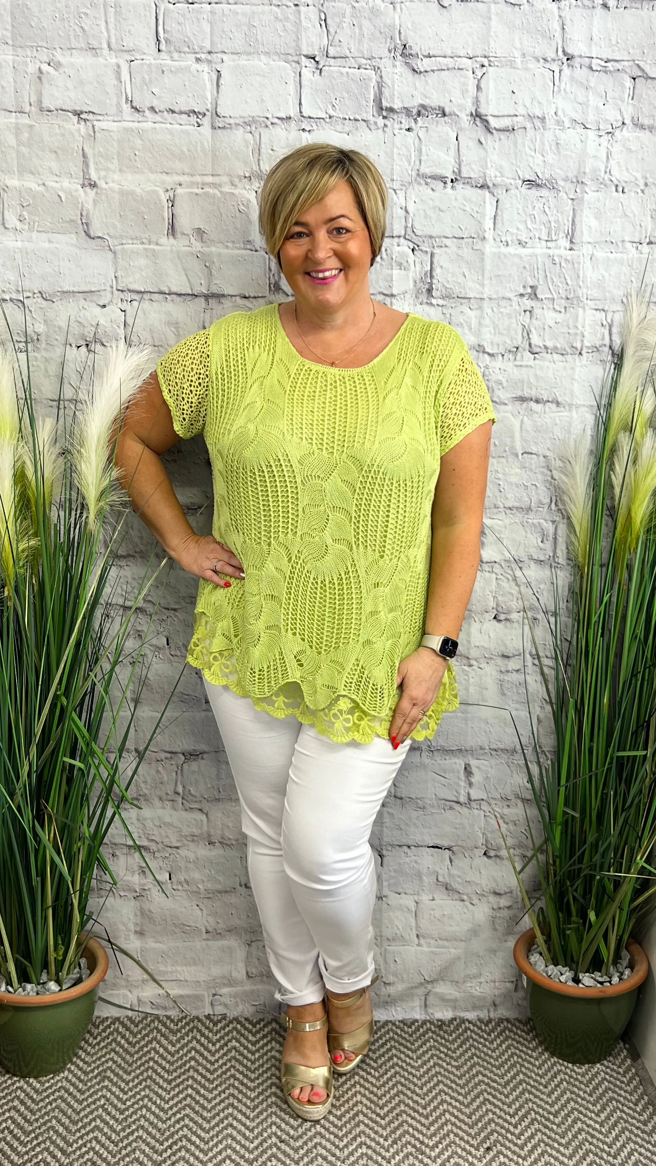 DEANA Double Layer Crochet Top