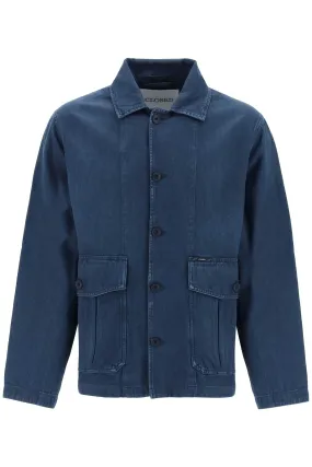 Denim cargo overshirt in dark blue - SKU C87707 13D 99