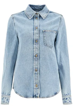 denim shirt with pocket detail, WRT0330, FB0045, cool blue