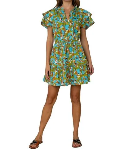 Elizabeth And James Tinsley Dress In Abstract