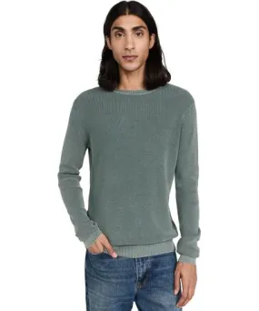 Faherty Sunwashed Crew Neck Sweater Mountain Olive S