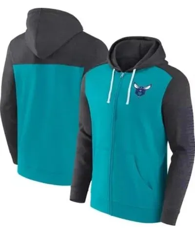 Fanatics Men's NBA Fanatics Charlotte Hornets Offensive Line Up Full-Zip Hoodie