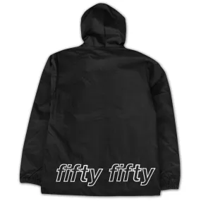 Fifty Fifty Outline Hooded Coach Jacket Black