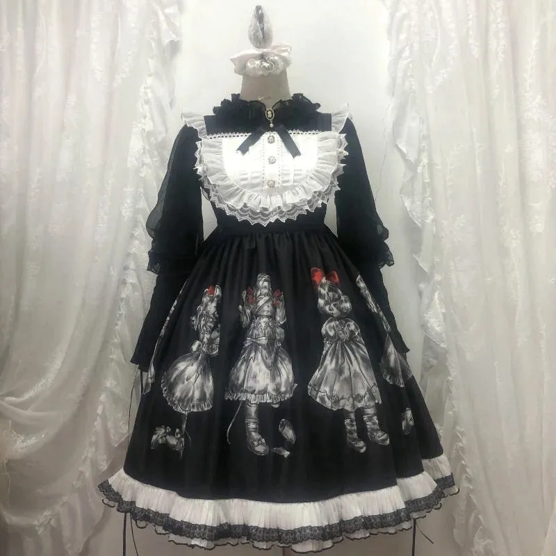 Gothic Doll Dark Angel Gothic Lolita Sleeveless JSK Dress