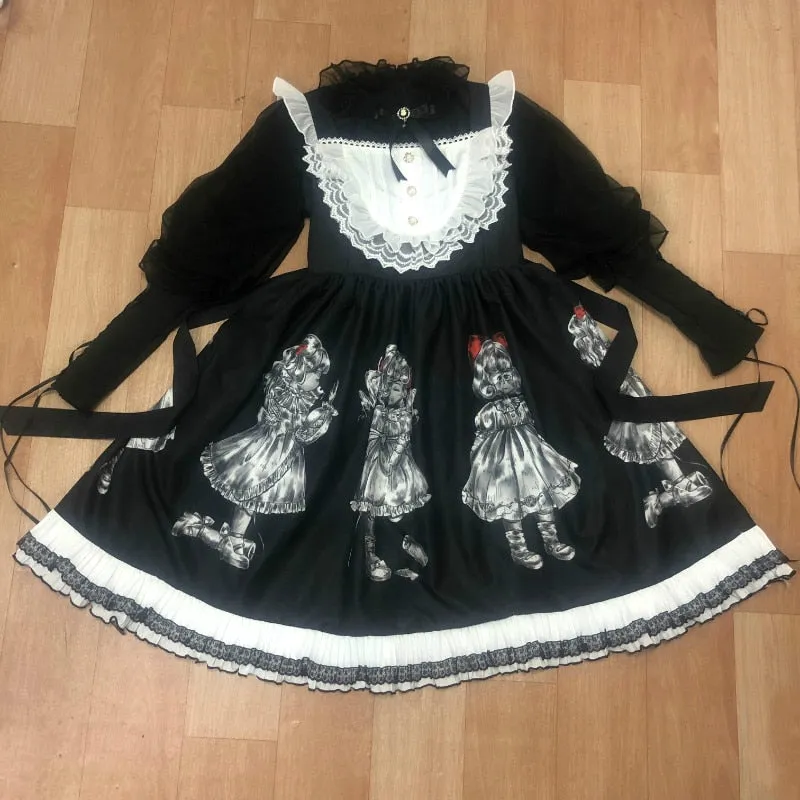 Gothic Doll Dark Angel Gothic Lolita Sleeveless JSK Dress