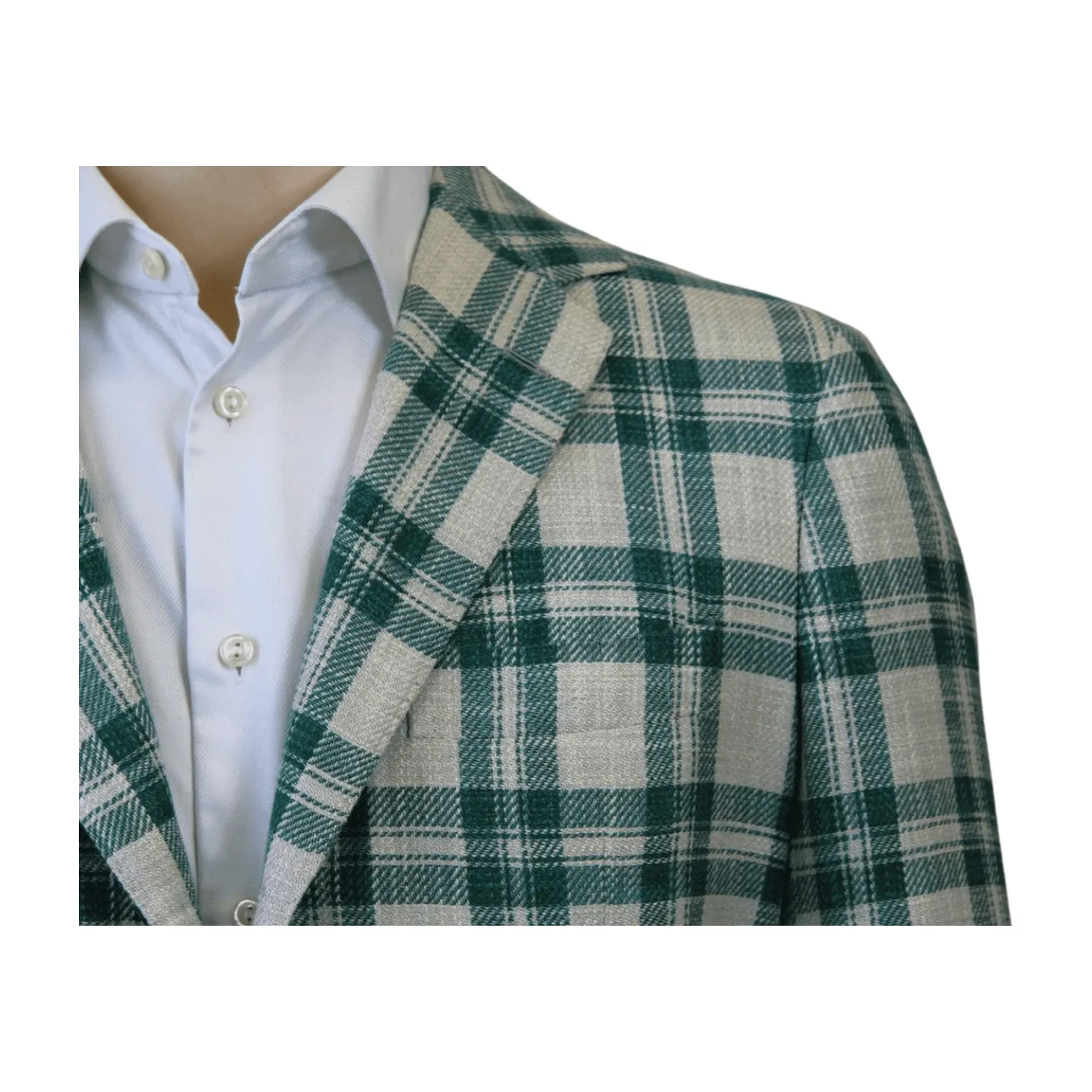 Green Plaid Sartorio Sport Coat