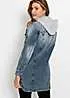 Hooded Denim Coat