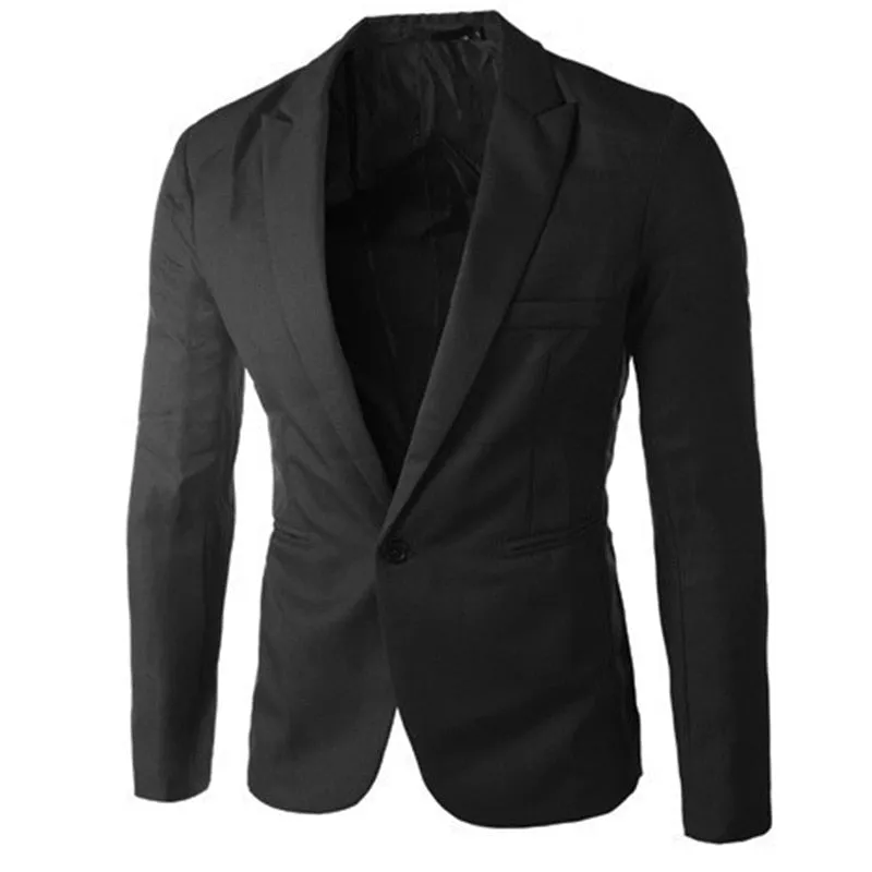 Jacket Man Dress Blazer for Men - Slim Fit Male Suits One Button Office Clothing Fashion Jacket for Men