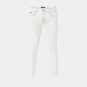  Jeans skinny tobilleros marfil