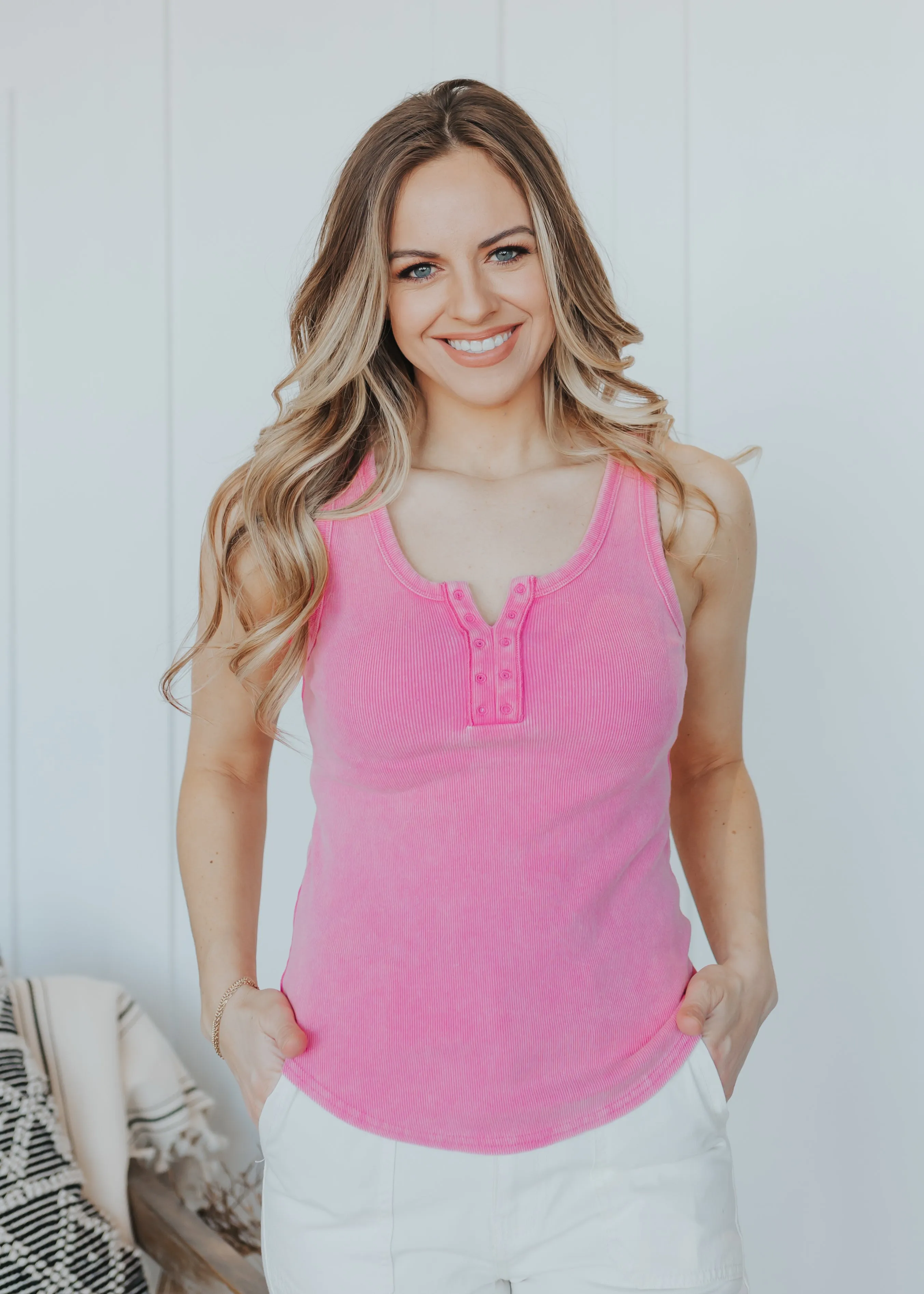 Jett Acid Washed Tank Top - 3 Colors