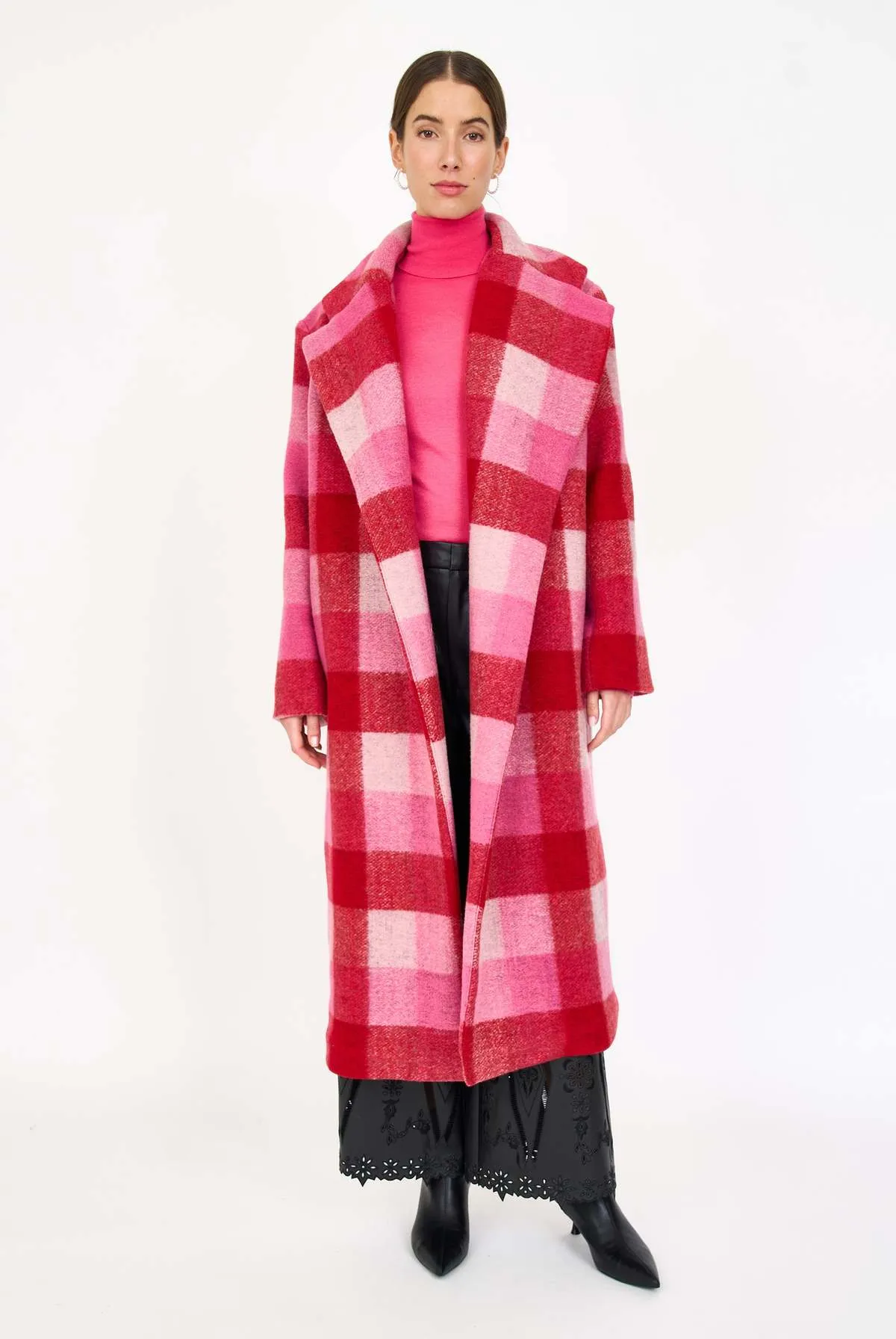 Josephine Coat - Pink Check