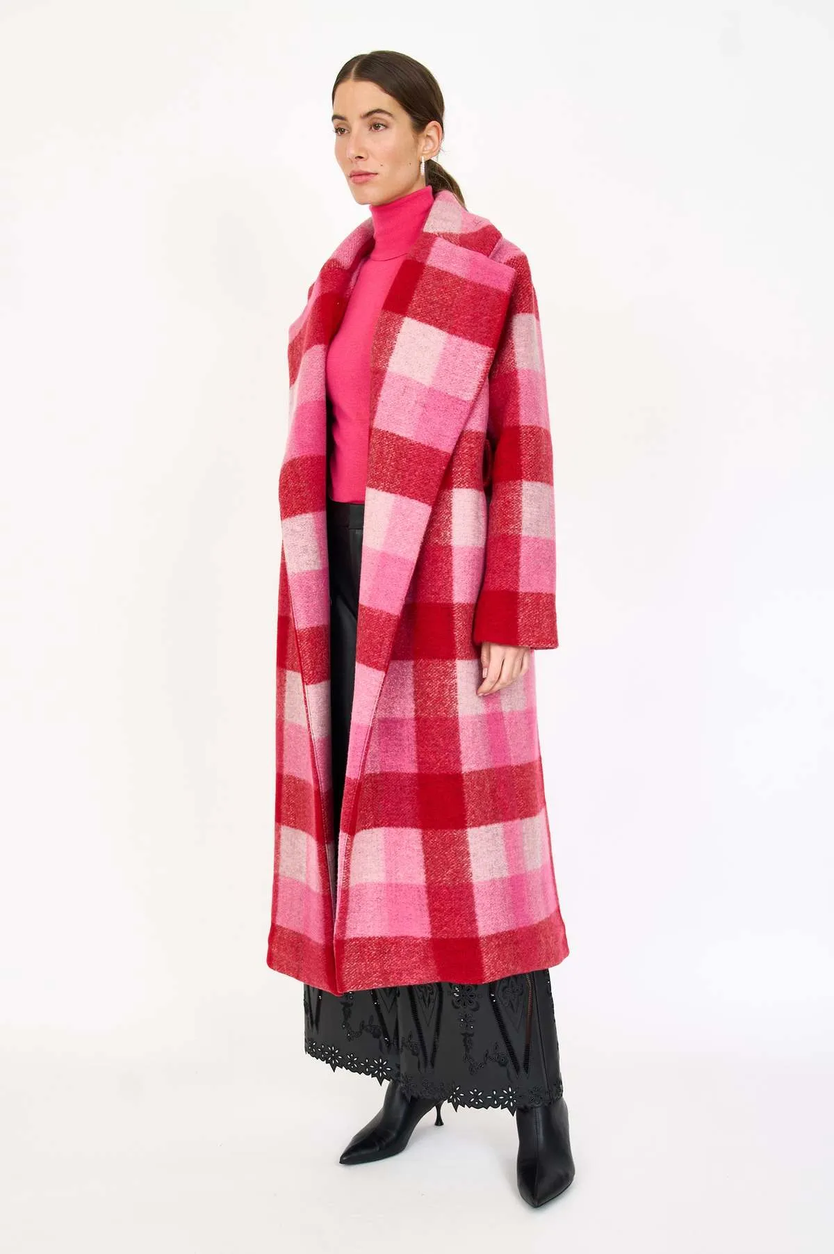 Josephine Coat - Pink Check