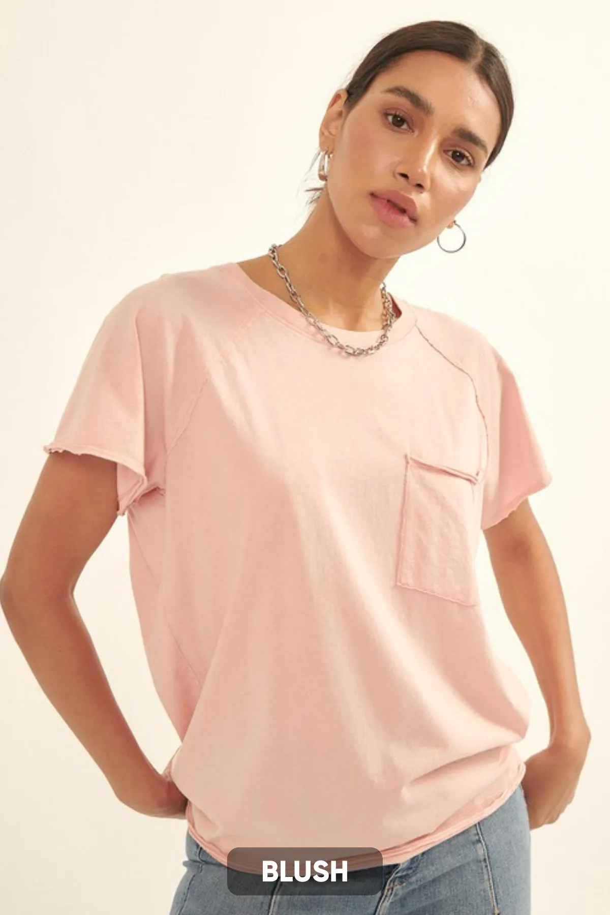 Joy Ride Mineral Washed Pocket Tee - 6 Colors