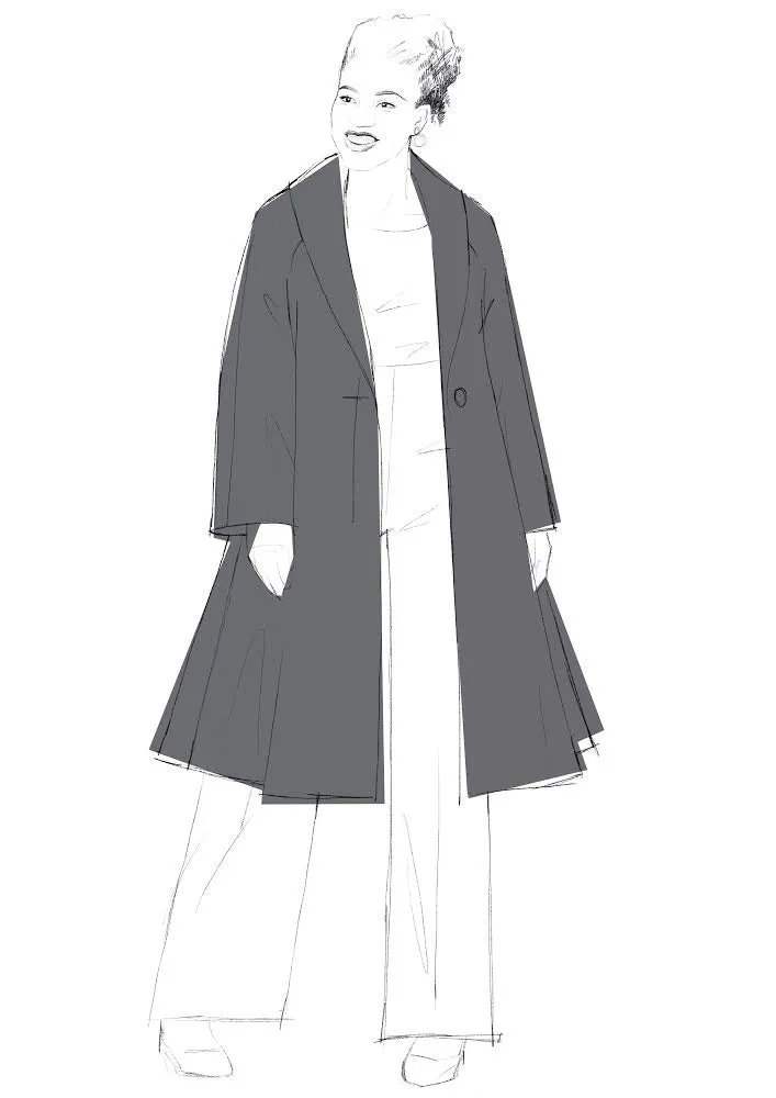 Juliet Coat Sewing Pattern PDF