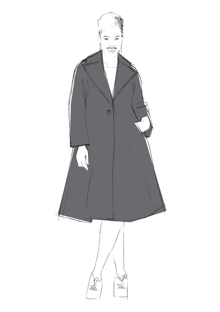 Juliet Coat Sewing Pattern PDF