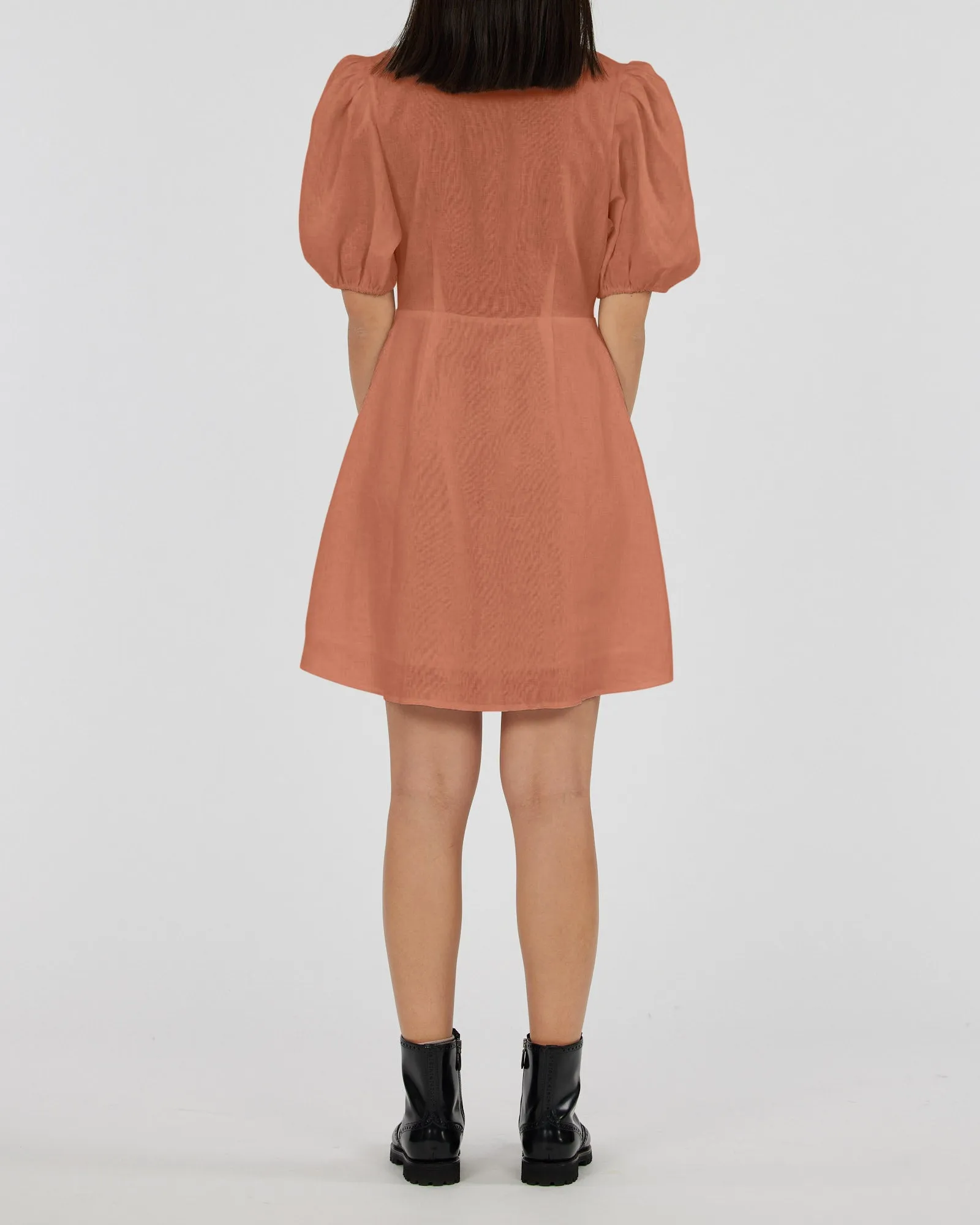 Julius Linen Mini Dress - Dusty Rose