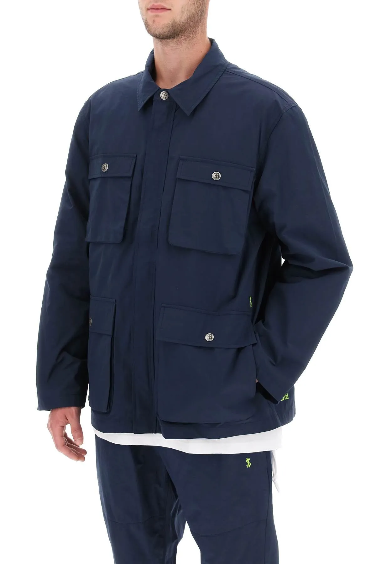 Ksubi navy technical cotton jacket MPF23JK007 detonate