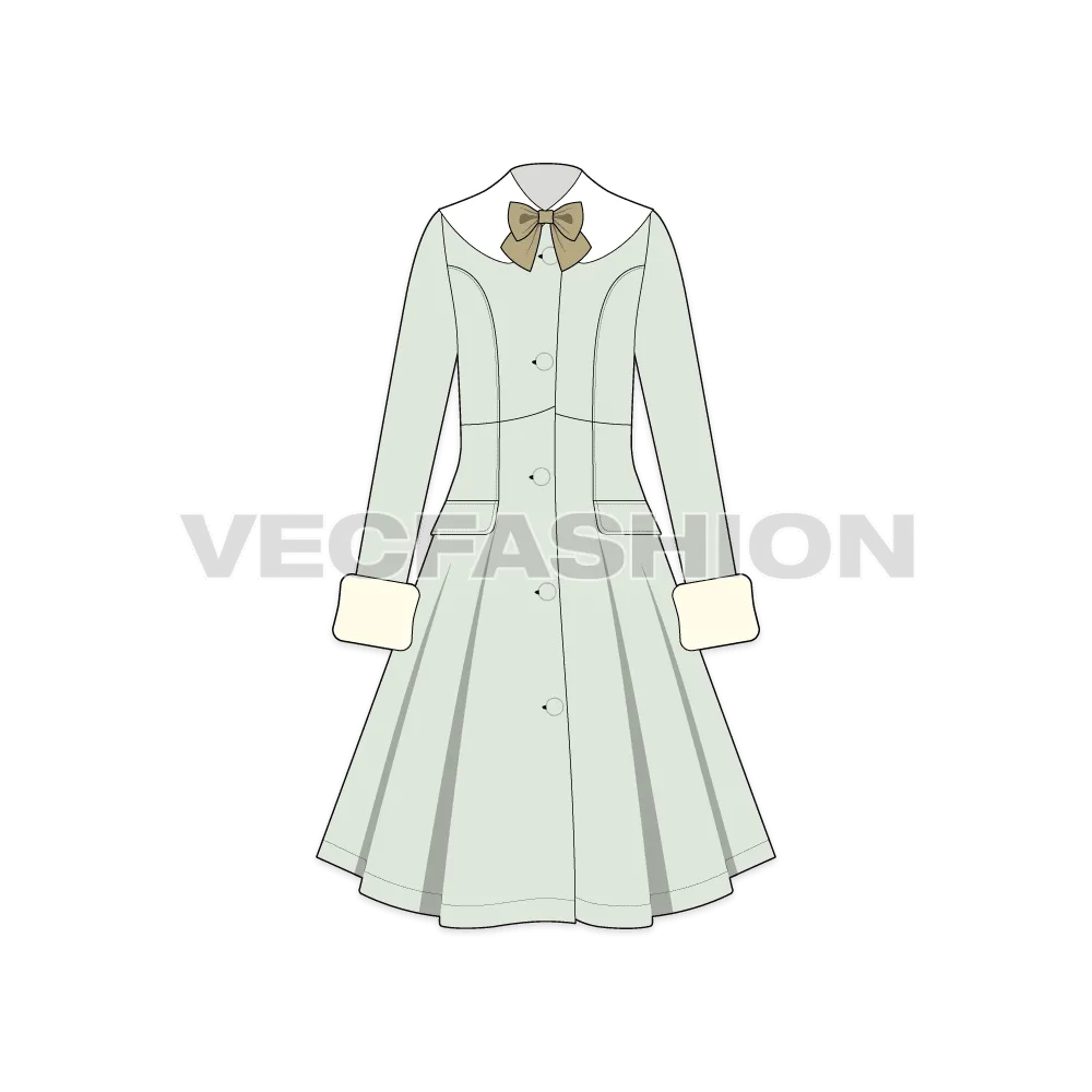 Ladies' Retro English Overcoat