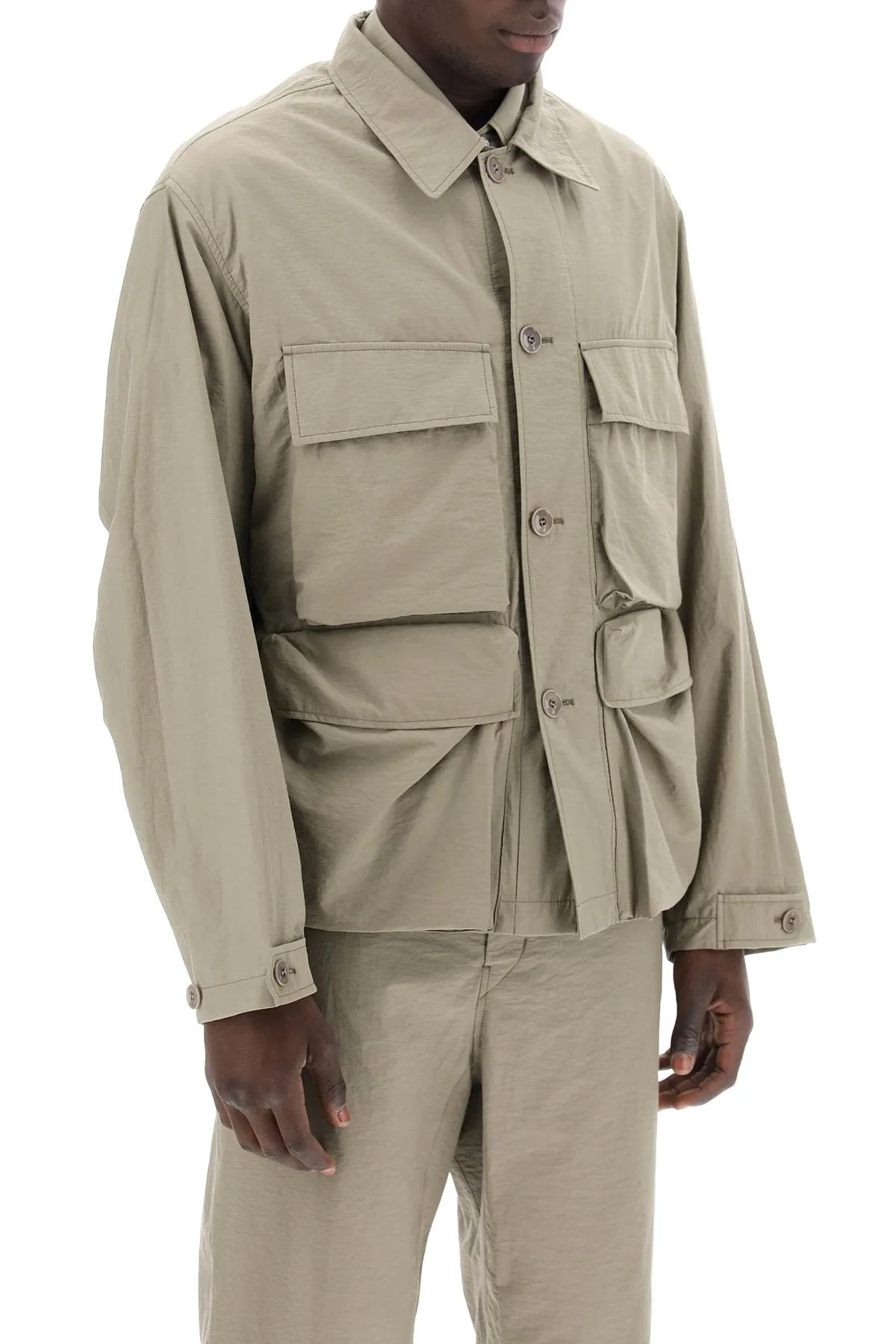 Lemaire lightweight jacket with multiple pockets.