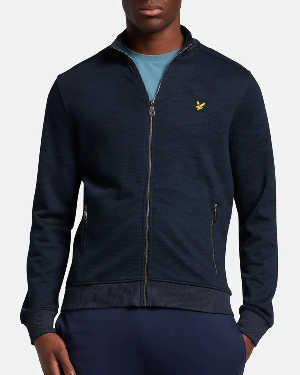 Lyle & Scott Slub Track Jacket Dark Navy