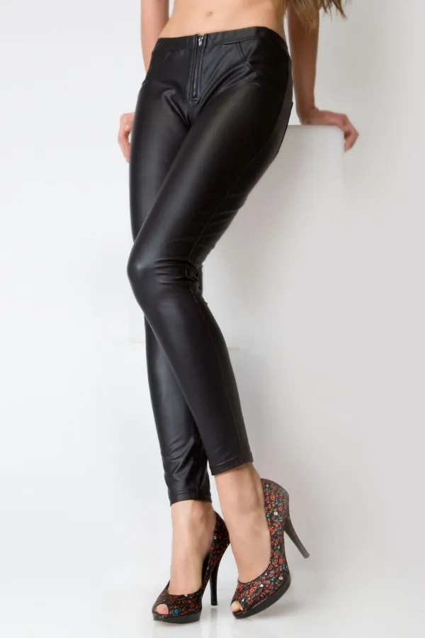 MeMoi Leather Impression Leggings