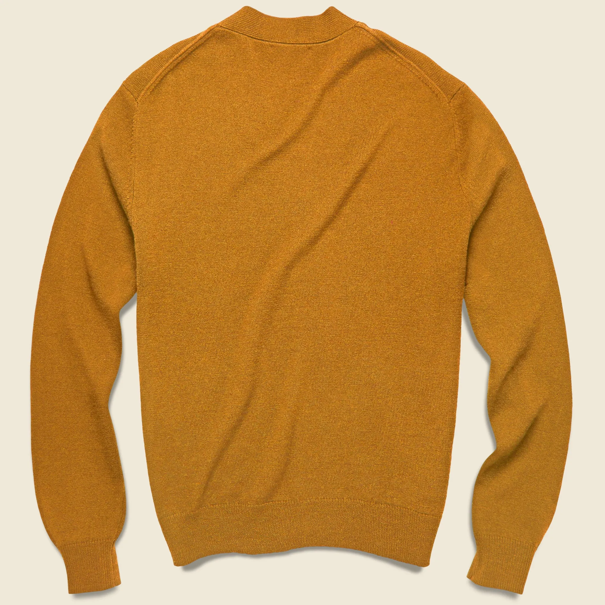 Merino Wool Cardigan - Golden Khaki