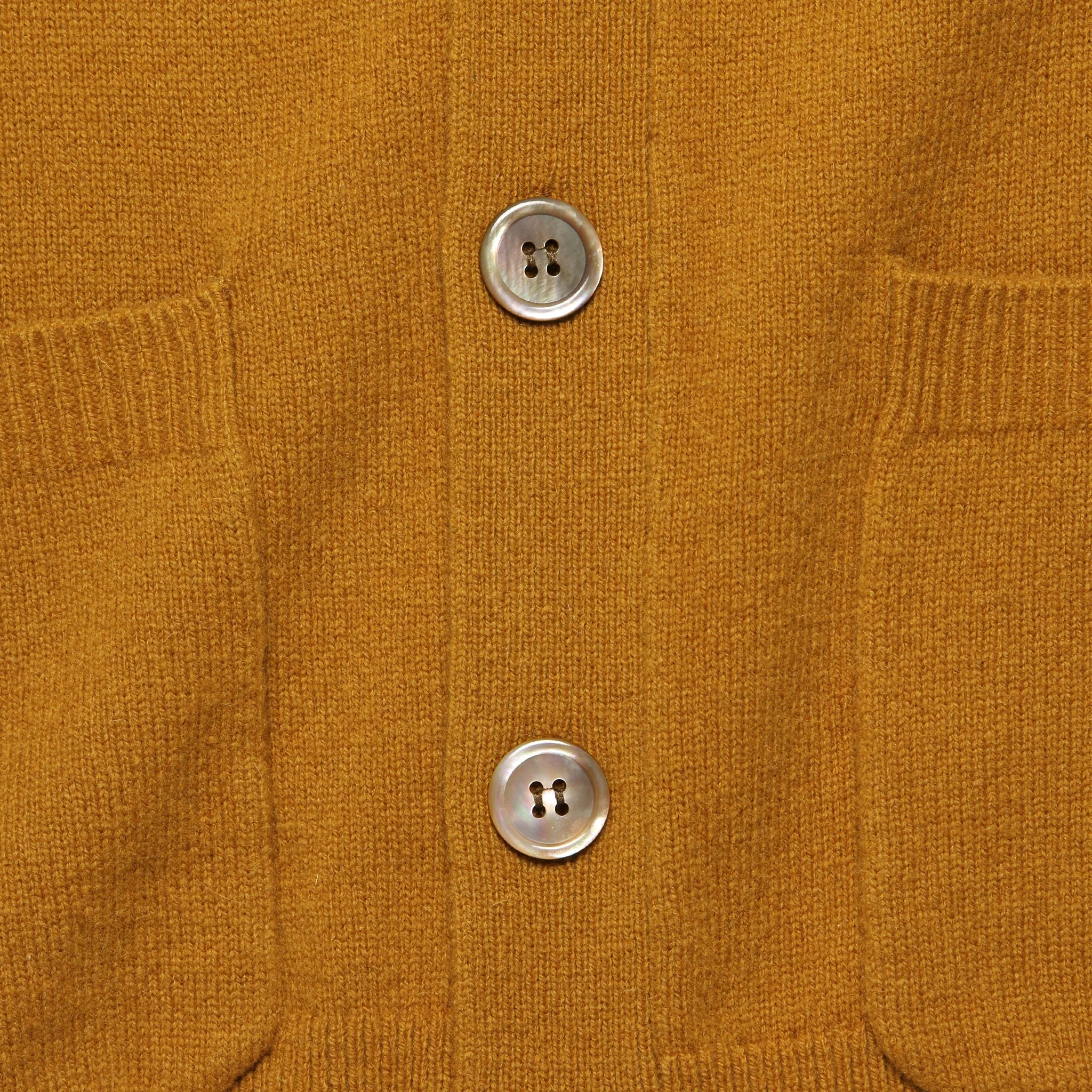 Merino Wool Cardigan - Golden Khaki