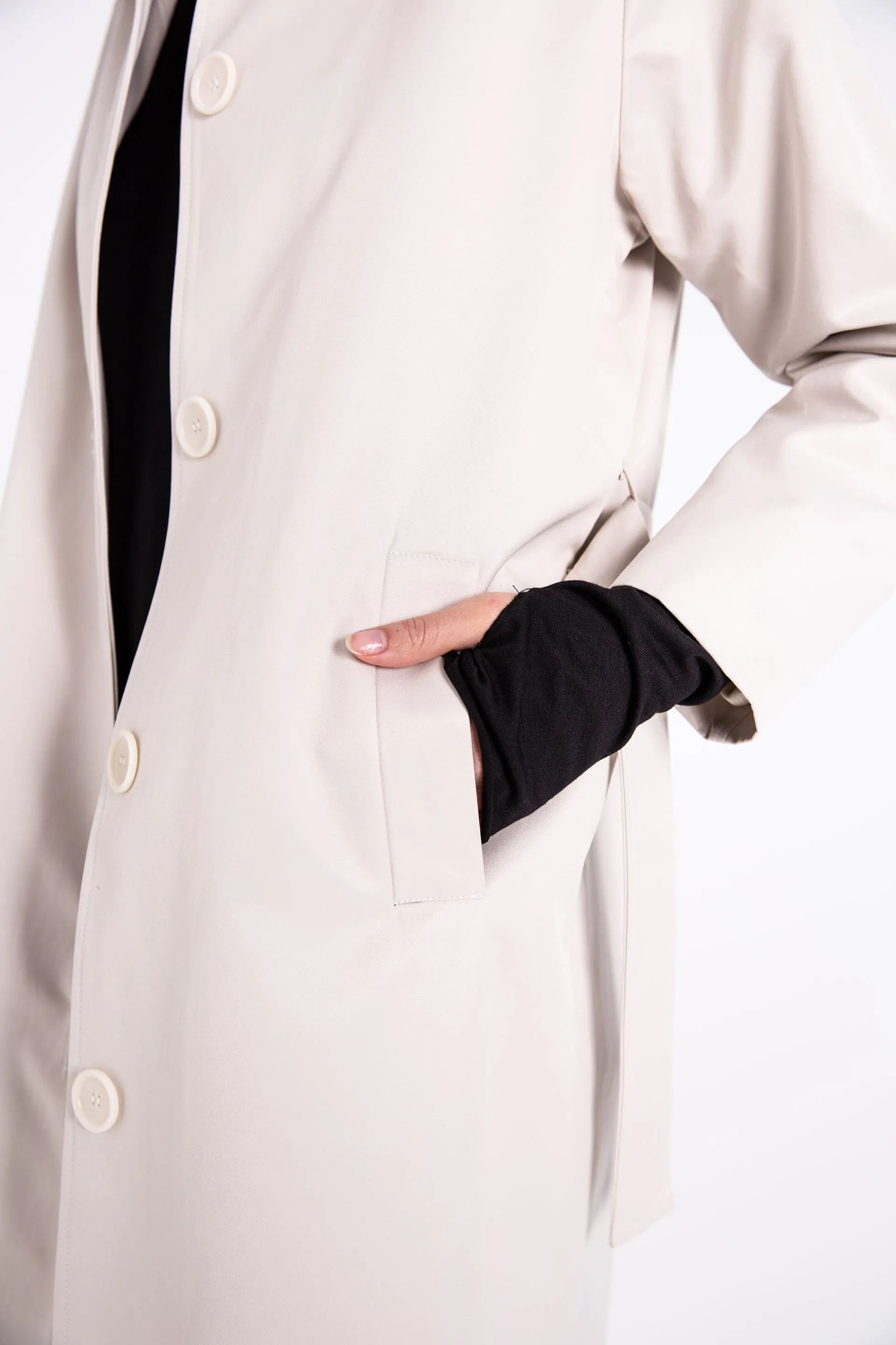 OTIE trench coat Oyster