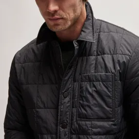 Quilted Shirt Jacket - Black