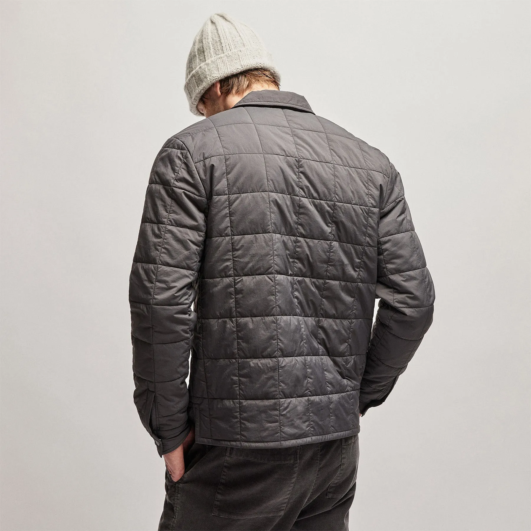 Quilted Shirt Jacket - Carbon