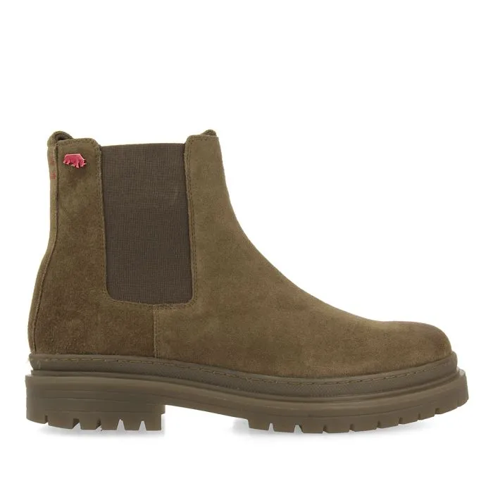 Randegg men's khaki split-suede chelsea boots