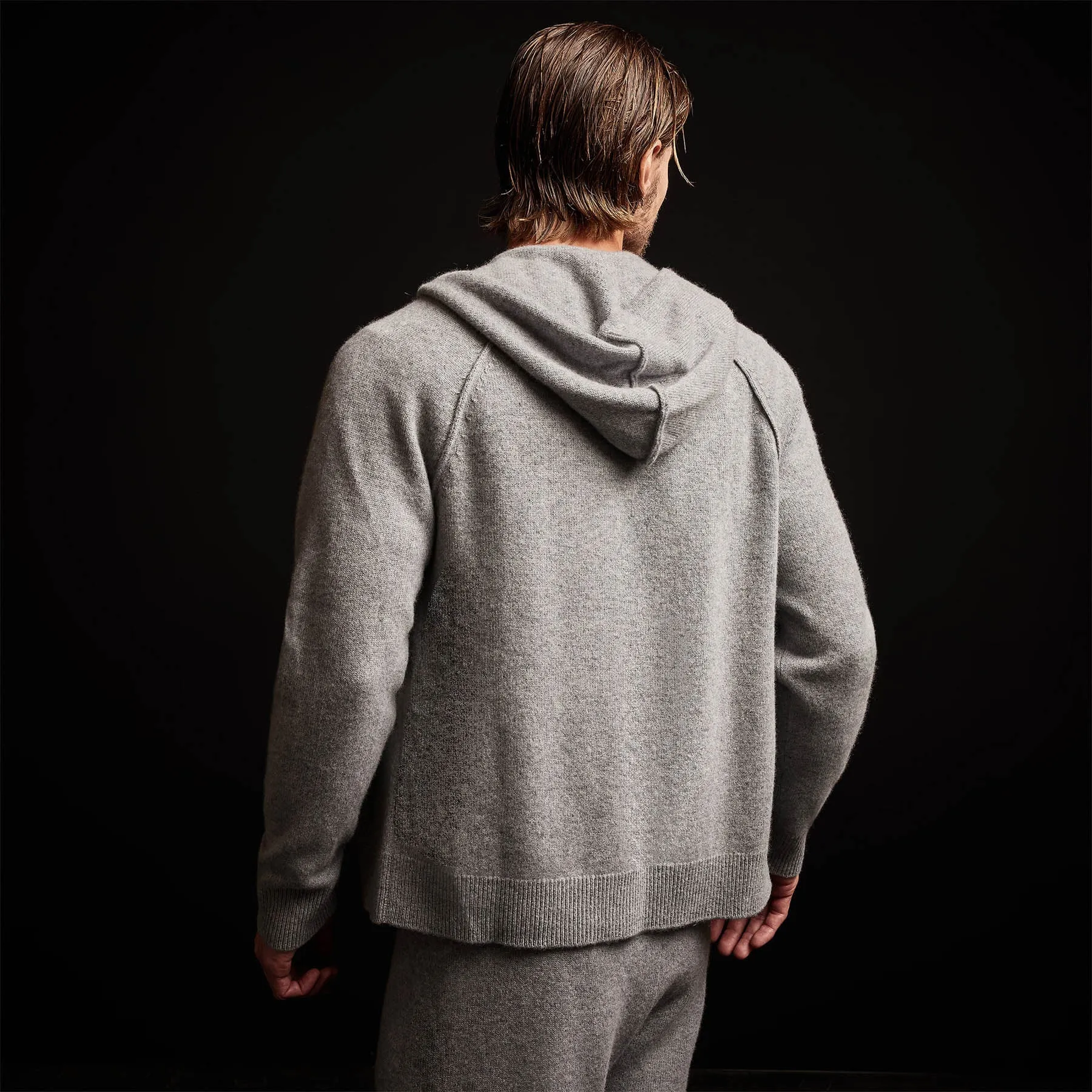 Recycled Cashmere Jacket - Heather Grey