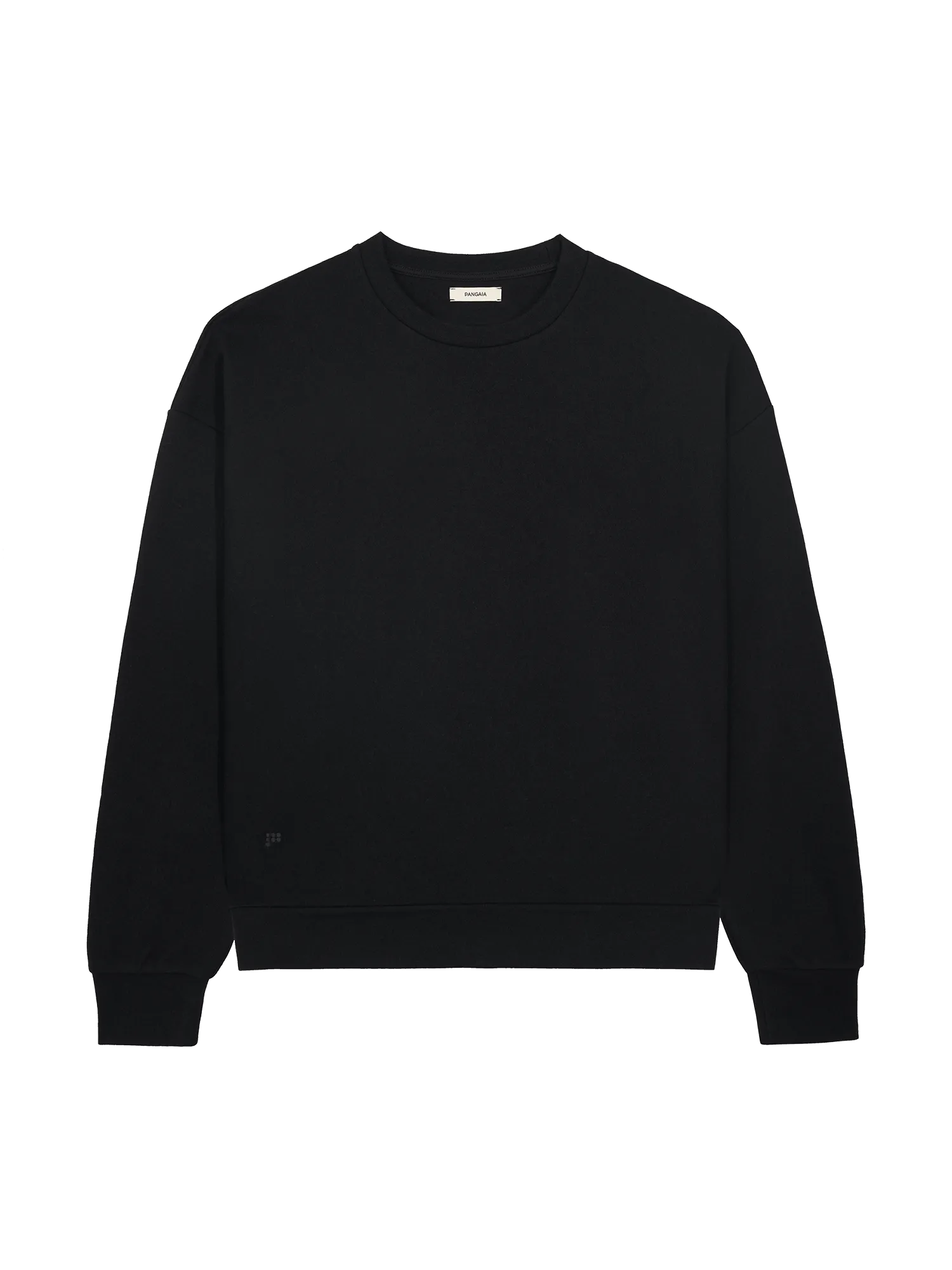 Recycled Wool Jersey Oversized Sweater—black