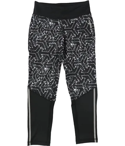 Reebok Girls Geo Reflective Athletic Leggings