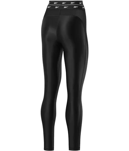 Reebok Womens High Shine Compression Athletic Pants