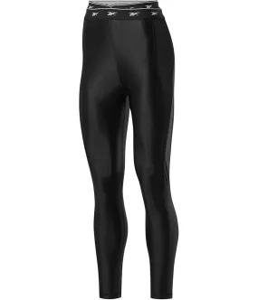 Reebok Womens High Shine Compression Athletic Pants