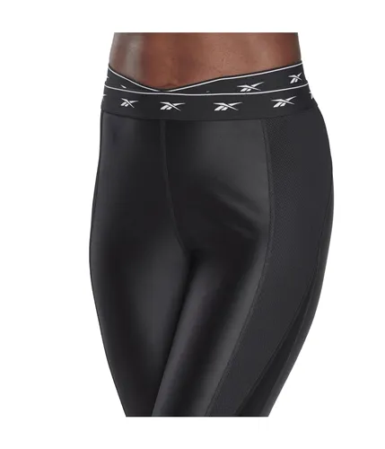 Reebok Womens High Shine Compression Athletic Pants