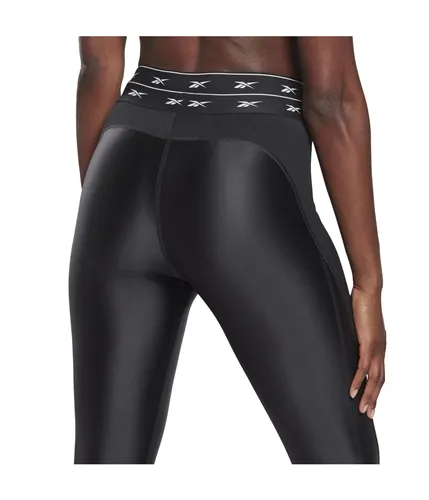 Reebok Womens High Shine Compression Athletic Pants