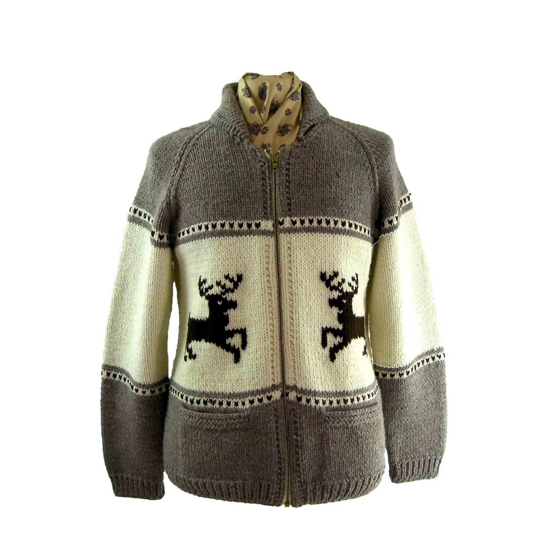 Reindeer cowichan sweater