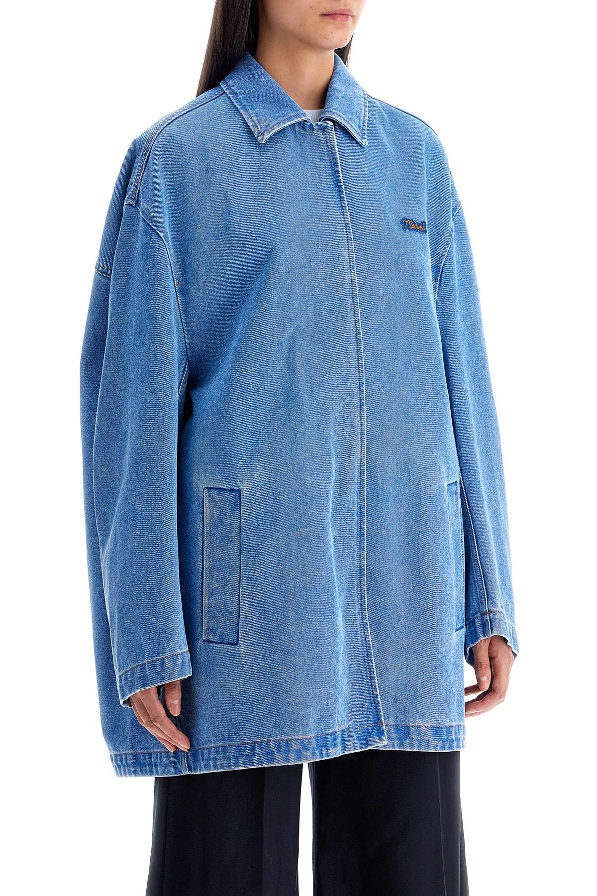 Result: Plus size sustainable denim jacket