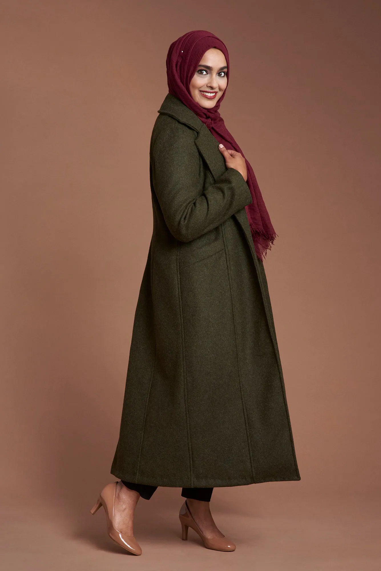 Rumana Coat - Downloadable Sewing Pattern for UK Sizes 2-38 in PDF format.