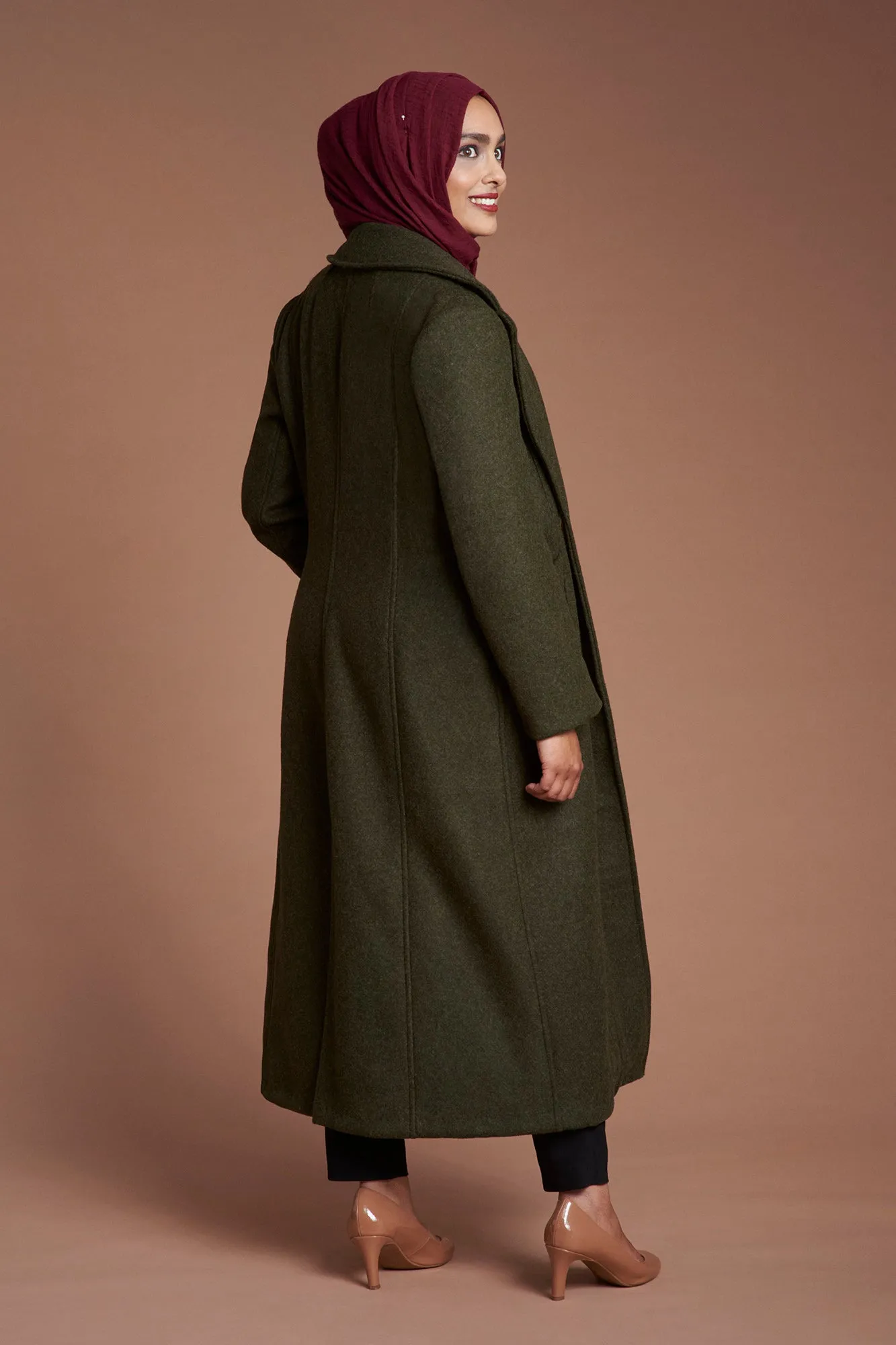 Rumana Coat - Downloadable Sewing Pattern for UK Sizes 2-38 in PDF format.