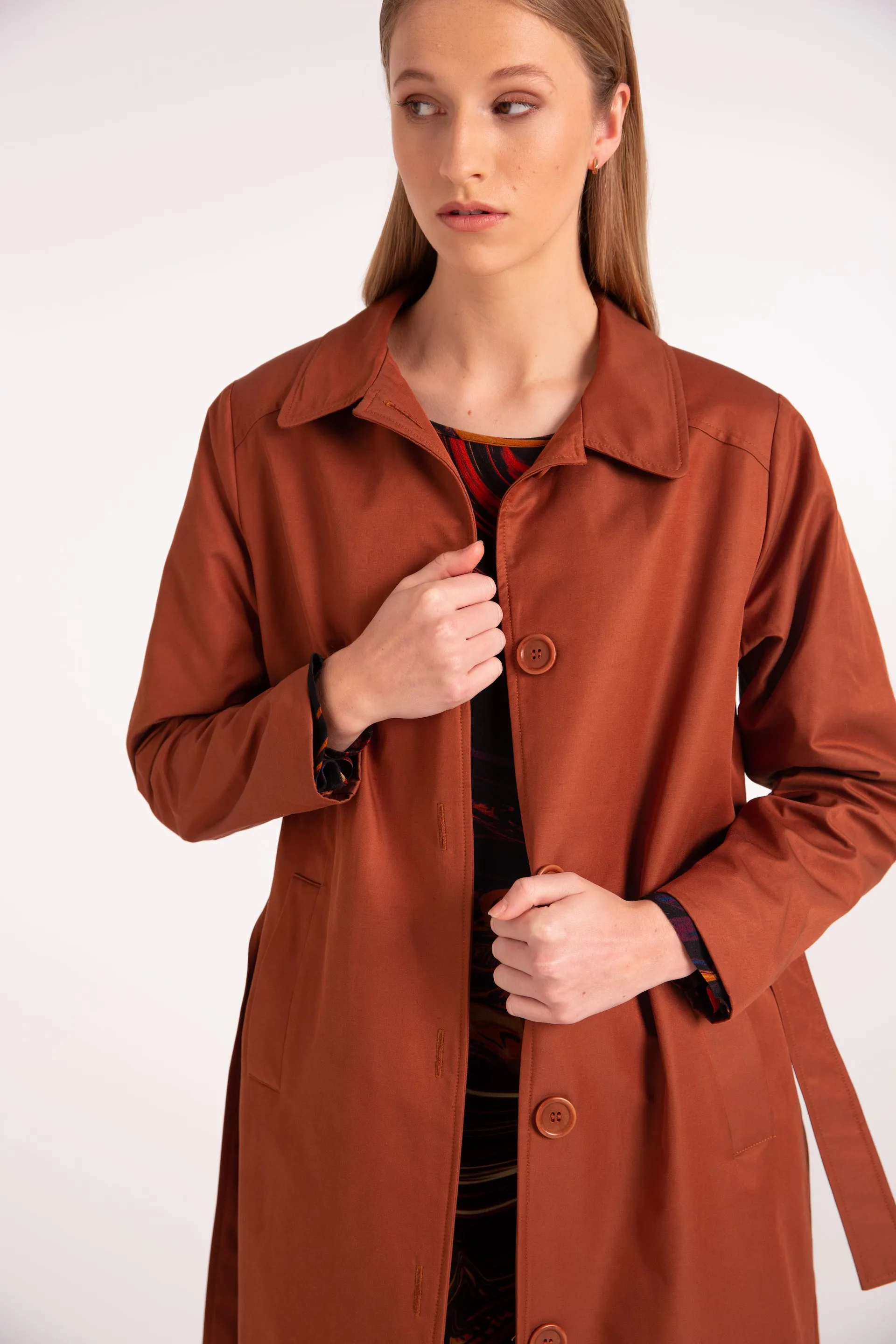 RUST TRENCH COAT | OTTIE