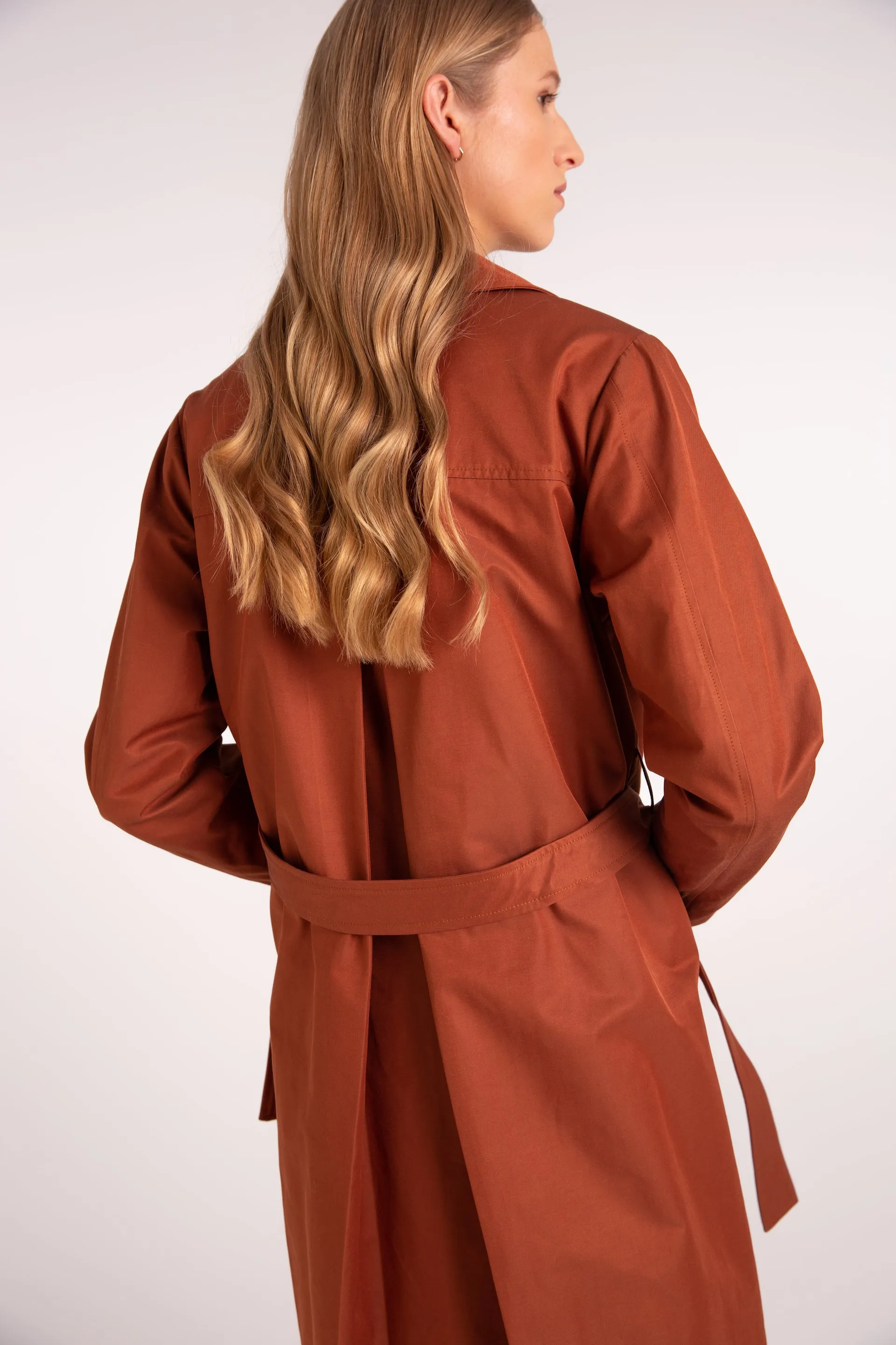 RUST TRENCH COAT | OTTIE