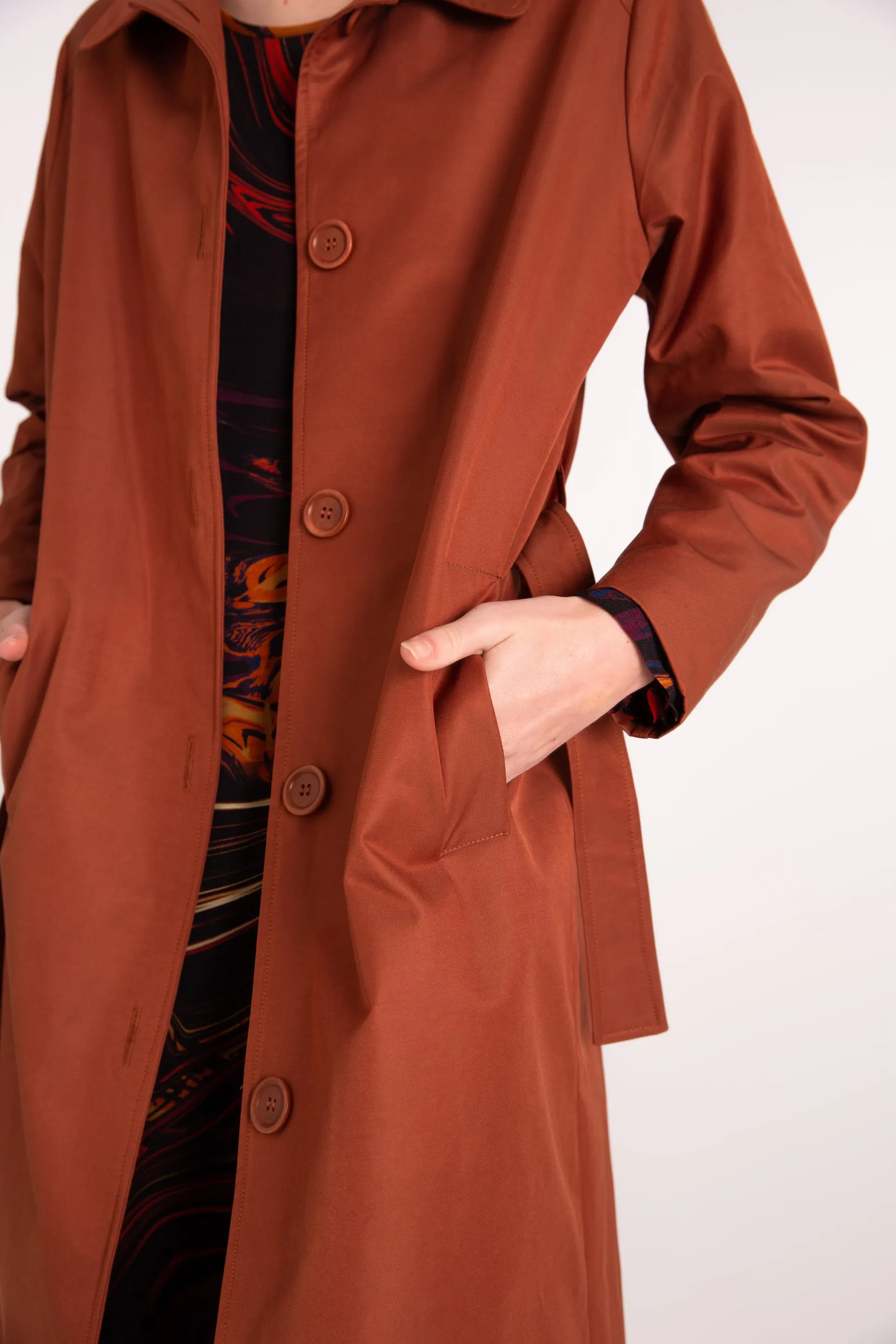 RUST TRENCH COAT | OTTIE