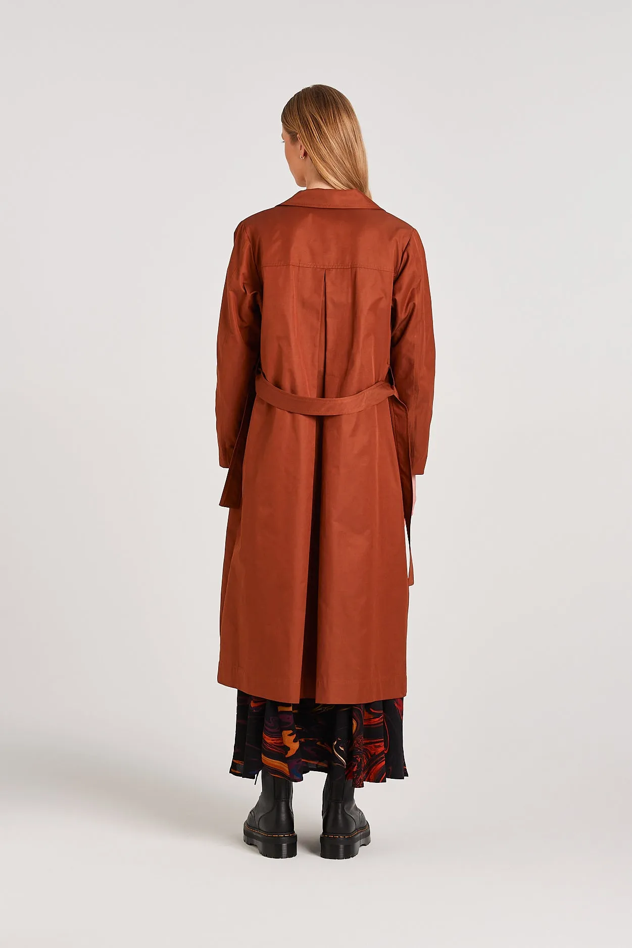 RUST TRENCH COAT | OTTIE