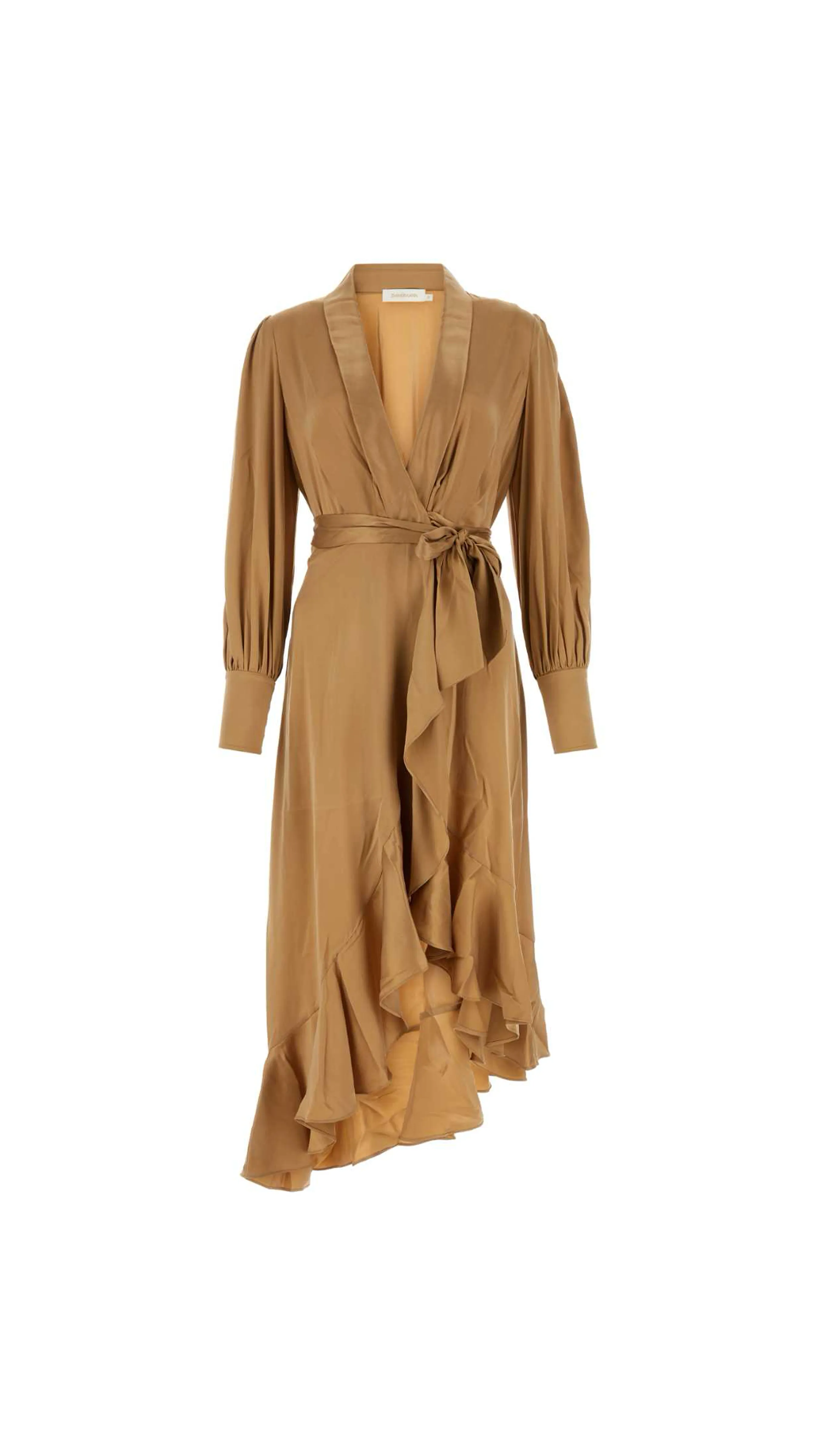 Sand Silk Dress - Camel