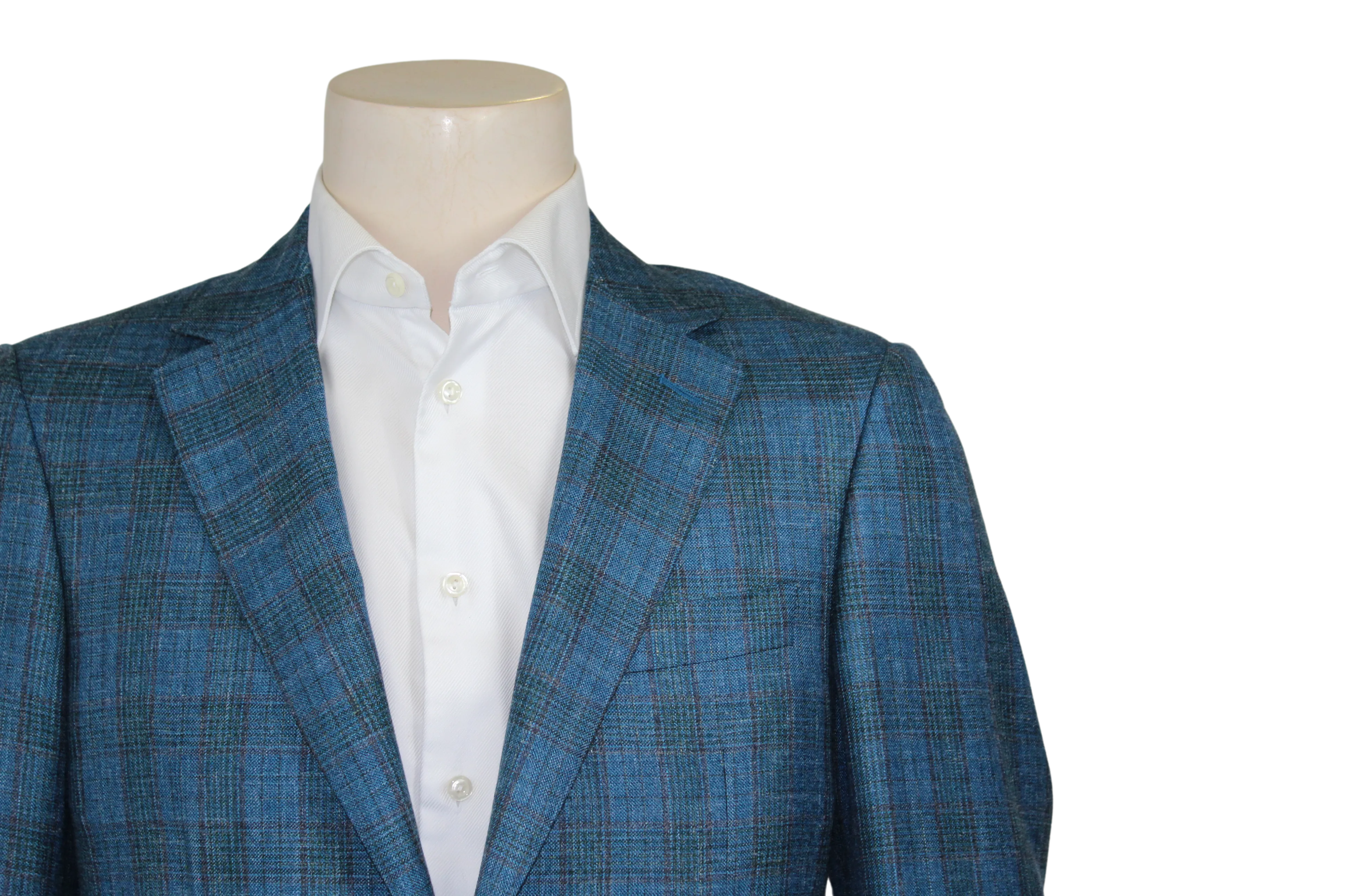 Siena Blue Brown Plaid Sport Coat